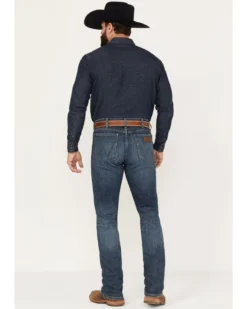 Wrangler Retro Men's 88MWP Enerjean Dark Wash Slim Straight Stretch Denim Jeans 8 Wrangler Retro Men's 88MWP Enerjean Dark Wash Slim Straight Stretch Denim Jeans -Sheplers Sales 2000374573 416 P3