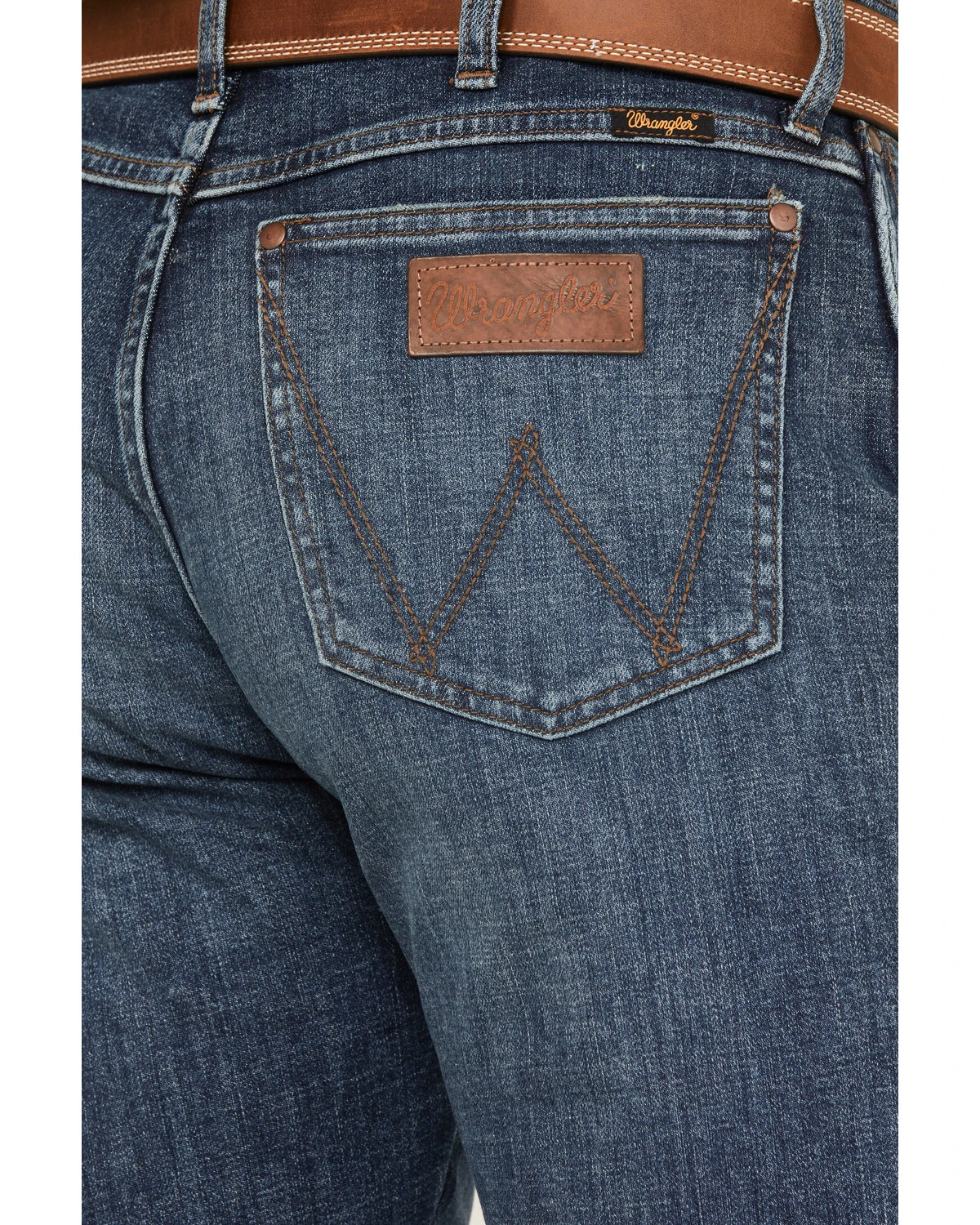 Wrangler Retro Men's 88MWP Enerjean Dark Wash Slim Straight Stretch Denim Jeans 6 Wrangler Retro Men's 88MWP Enerjean Dark Wash Slim Straight Stretch Denim Jeans - Image 4