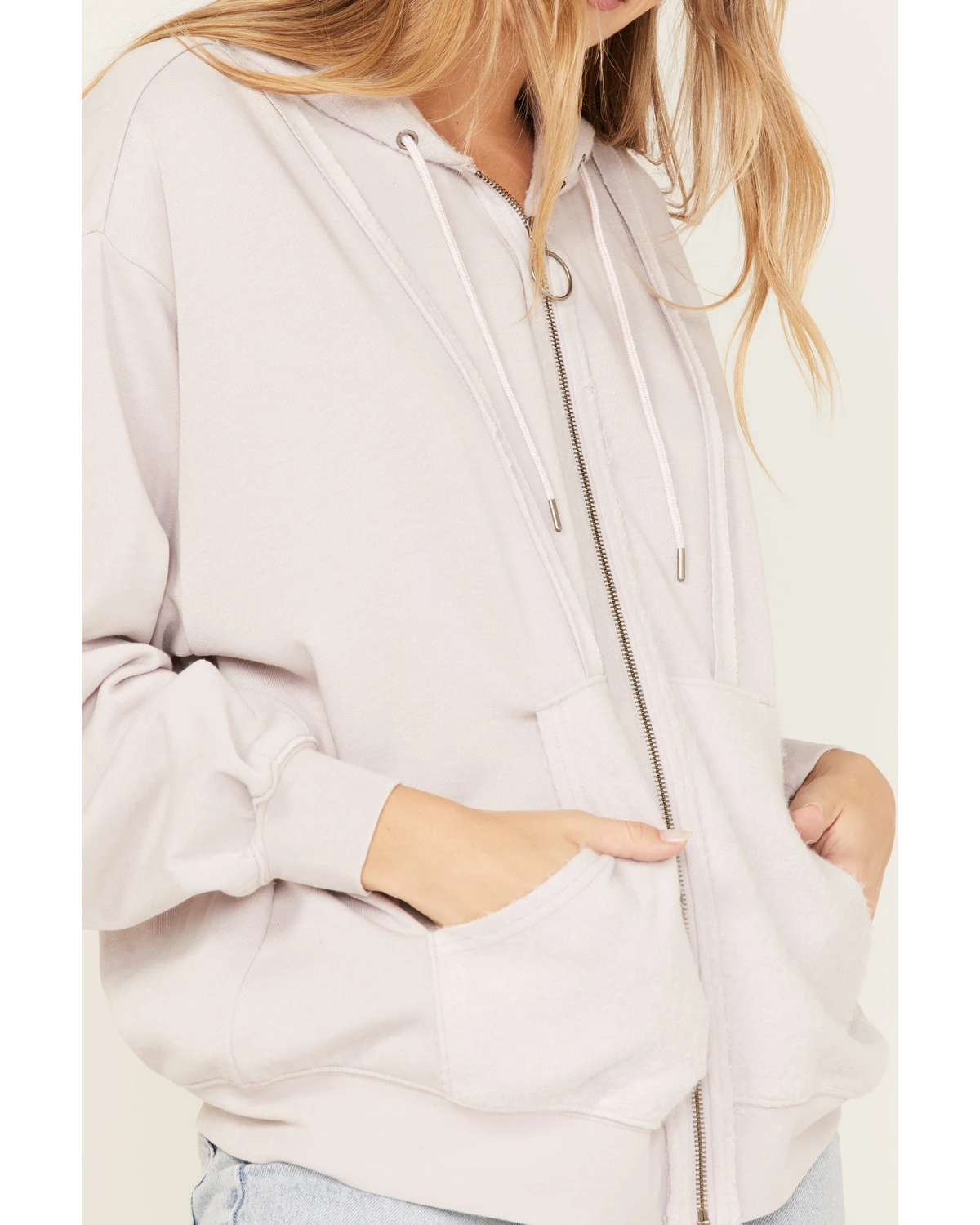 Cleo + Wolf Women's Seamed Zip Hoodie 5 Cleo + Wolf Women's Seamed Zip Hoodie - Image 3