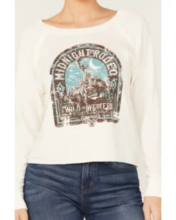 Rock & Roll Denim Women's Midnight Rodeo Graphic Sweatshirt -Sheplers Sales 2000375609 103 P3