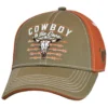 Cowboy Hardware Boys' Two-Tone Brown & Orange Cowboy To The Core Baseball Cap -Sheplers Sales 2000375735 001 P1