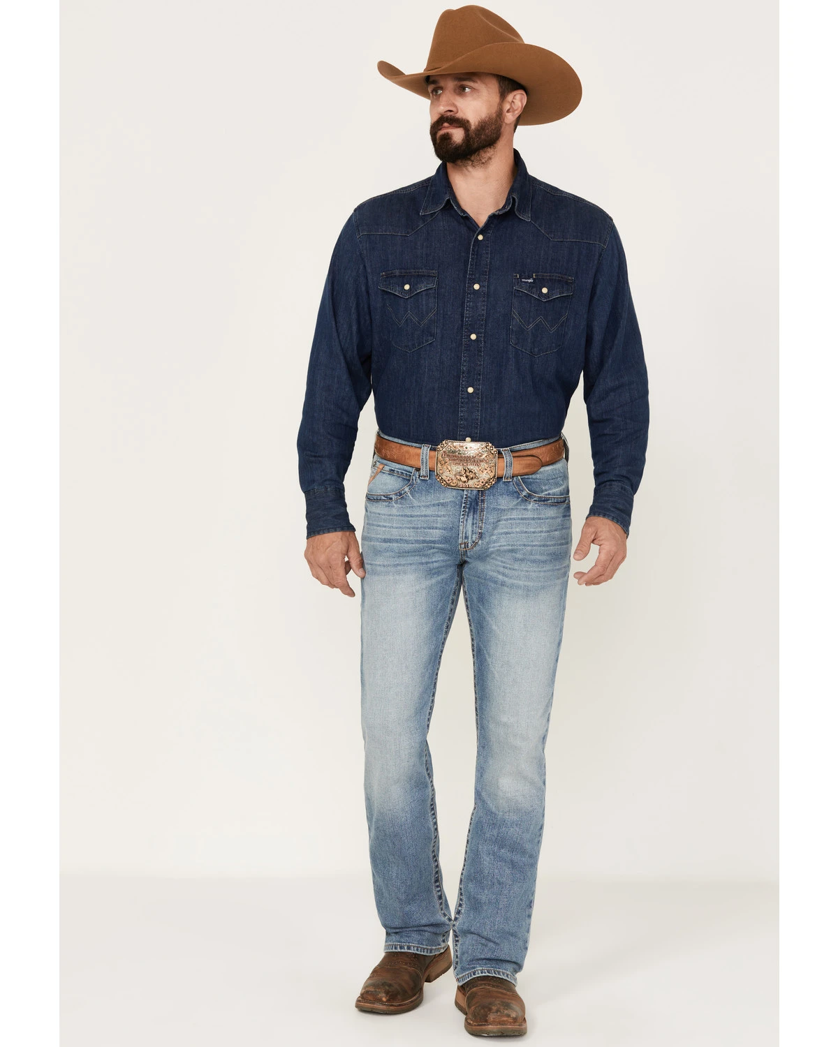 Ariat Men's M4 Relaxed Madera Straight Stretch Denim Jeans 3 Ariat Men's M4 Relaxed Madera Straight Stretch Denim Jeans