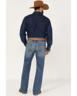 Ariat Men's M5 Fargo Bauer Medium Wash Low Rise Straight Leg Stretch Denim Jeans -Sheplers Sales 2000377340 400 P3