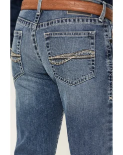 Ariat Men's M5 Fargo Bauer Medium Wash Low Rise Straight Leg Stretch Denim Jeans -Sheplers Sales 2000377340 400 P4