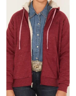 Ariat Women's R.E.A.L Sherpa Full Zip Sweatshirt Hoodie 8 Ariat Women's R.E.A.L Sherpa Full Zip Sweatshirt Hoodie -Sheplers Sales 2000377718 640 P3