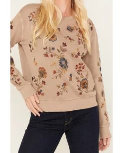 Driftwood Women's Embroidered Teddy Sweatshirt -Sheplers Sales 2000378937 251 P3