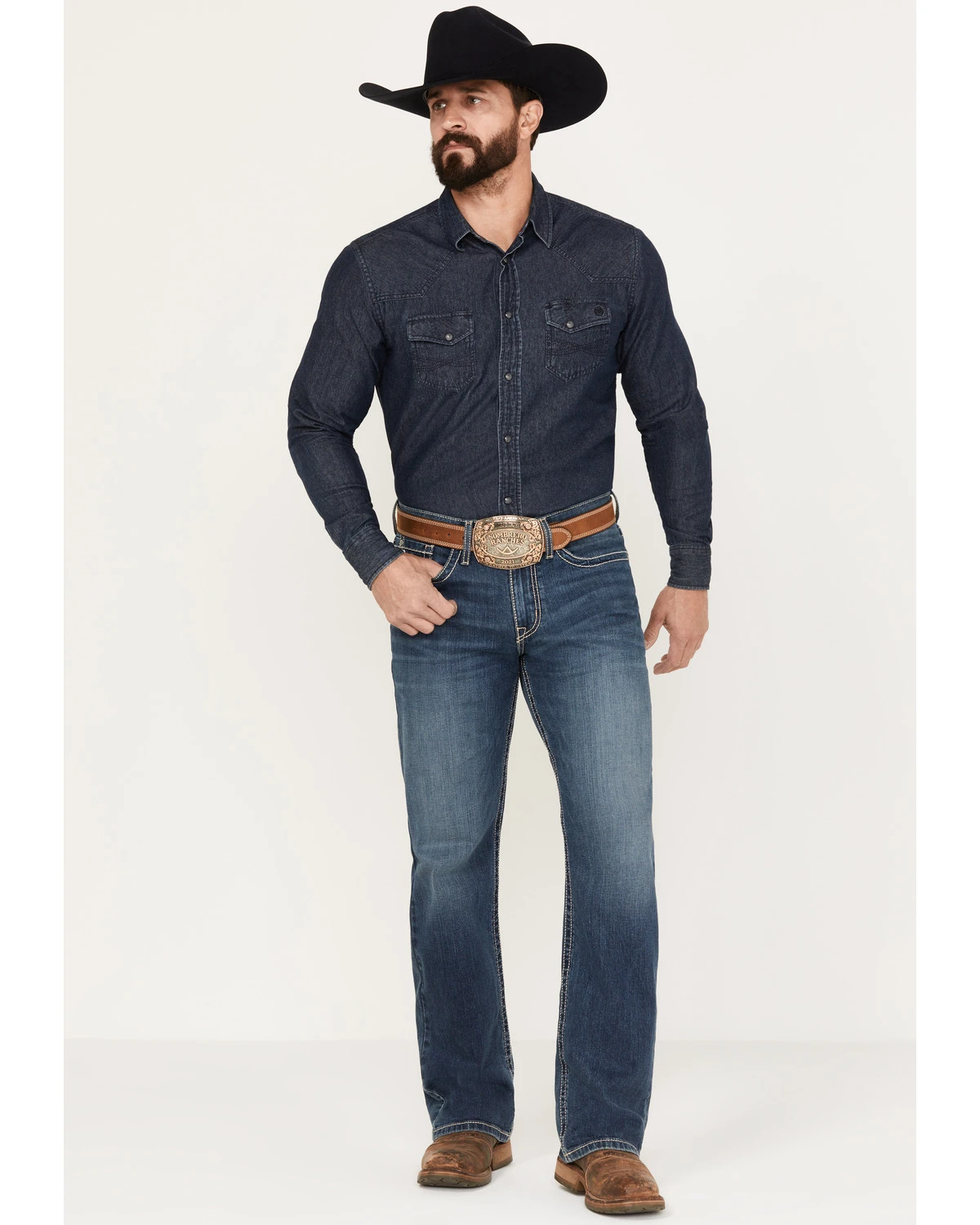 Cinch Men's Grant Medium Stonewash Relaxed Boot Performance Stretch Denim Jeans 3 Cinch Men's Grant Medium Stonewash Relaxed Boot Performance Stretch Denim Jeans