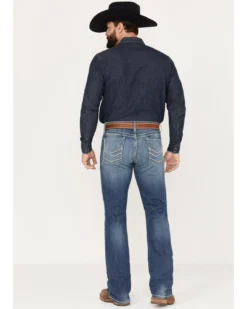 Cinch Men's Ian Medium Stonewash Slim Boot Performance Stretch Denim -Sheplers Sales 2000380103 402 P3