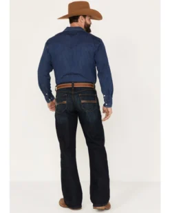 Cinch Men's Carter 2.0 Dark Rinse Relaxed Boot Performance Stretch Denim Jeans -Sheplers Sales 2000380104 402 P3