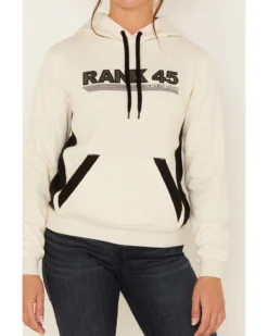 RANK 45 Women's Logo Embroidered Graphic Contrast Hoodie -Sheplers Sales 2000380751 104 P3
