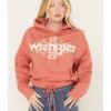 Wrangler Retro Women's Southwestern Print Logo Cropped Long Sleeve Hoodie -Sheplers Sales 2000382594 600 P1