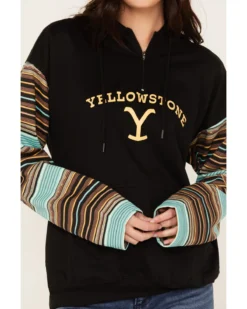 Changes Women's Serape Striped Yellowstone Hoodie 8 Changes Women's Serape Striped Yellowstone Hoodie -Sheplers Sales 2000382609 442 P3