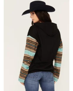 Changes Women's Serape Striped Yellowstone Hoodie 9 Changes Women's Serape Striped Yellowstone Hoodie -Sheplers Sales 2000382609 442 P4