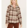 Cleo + Wolf Women's Tau Plaid Print Hooded Flannel Long Sleeve Shirt -Sheplers Sales 2000382956 251 P1