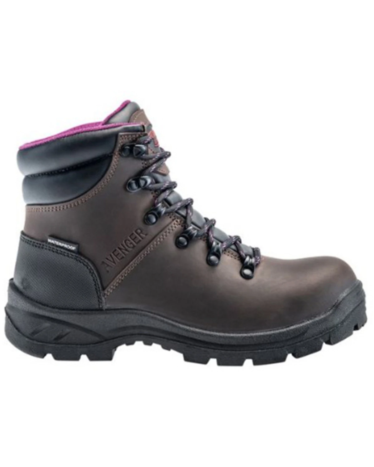 Avenger Women's Builder Mid 6" Lace-Up Waterproof Hiking Work Boot - Steel Toe 4 Avenger Women's Builder Mid 6" Lace-Up Waterproof Hiking Work Boot - Steel Toe - Image 2