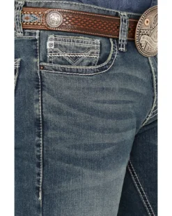 Rock & Roll Denim Men's Revolver Medium Vintage Wash Slim Straight Reflex Denim Jeans 9 Rock & Roll Denim Men's Revolver Medium Vintage Wash Slim Straight Reflex Denim Jeans -Sheplers Sales 2000386198 414 P4