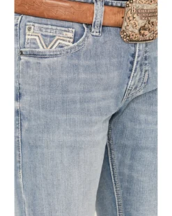 Rock & Roll Denim Men's Revolver Light Vintage Wash Slim Straight Reflex Denim Jeans 9 Rock & Roll Denim Men's Revolver Light Vintage Wash Slim Straight Reflex Denim Jeans -Sheplers Sales 2000386200 412 P4