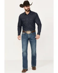 Rock & Roll Denim Men's Pistol Medium Vintage Wash Bootcut Reflex Denim Jeans 8 Rock & Roll Denim Men's Pistol Medium Vintage Wash Bootcut Reflex Denim Jeans -Sheplers Sales 2000386203 414 P3