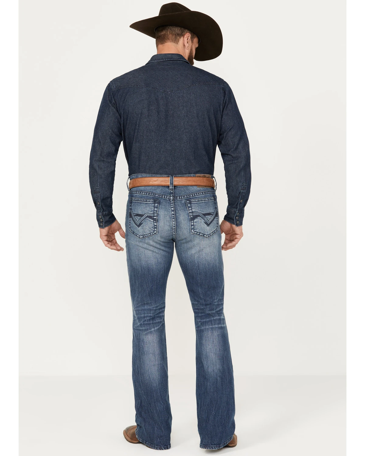 Cody James Men's Oregon Medium Wash Slim Bootcut Stretch Denim Jeans 5 Cody James Men's Oregon Medium Wash Slim Bootcut Stretch Denim Jeans - Image 3