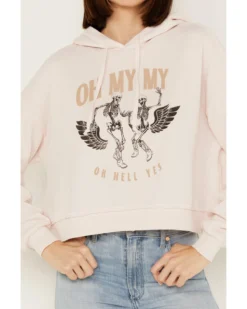 Cleo + Wolf Women's Oh My My Cropped Hoodie -Sheplers Sales 2000386287 661 P3