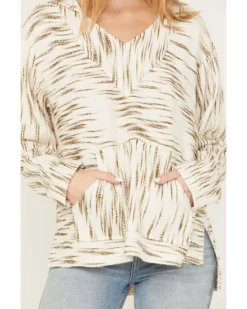 Cleo + Wolf Women's Space-Dye Baja Hoodie -Sheplers Sales 2000386288 110 P3