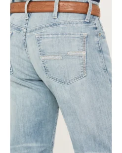 Cinch Men's White Label Light Wash Relaxed Straight Stretch Performance Denim Jeans -Sheplers Sales 2000386397 402 P4