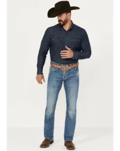 Rock & Roll Denim Men's Rifle Medium Vintage Wash Skinny Stretch ReFlex Denim Jeans 8 Rock & Roll Denim Men's Rifle Medium Vintage Wash Skinny Stretch ReFlex Denim Jeans -Sheplers Sales 2000387630 414 P3