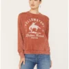 Changes Women's Bucking Horse Yellowstone Crew Neck Sweatshirt -Sheplers Sales 2000393498 220 P1