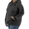 Carhartt Women's Relaxed Fit Midweight Logo Hooded Work Sweatshirt - Plus -Sheplers Sales 2000394091 001 P1